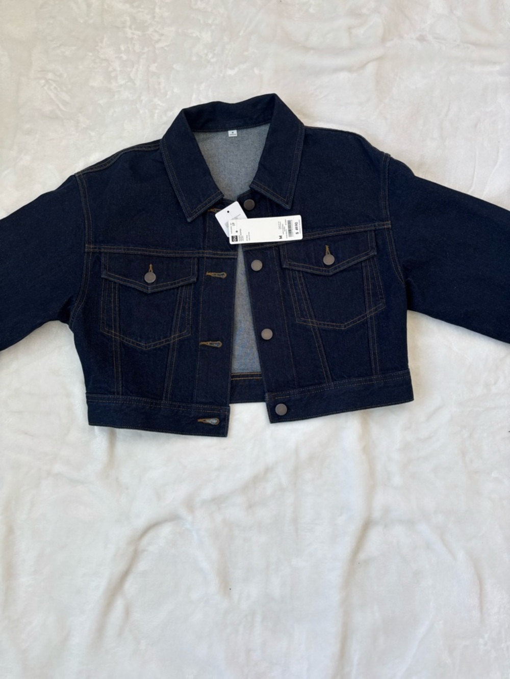 GU Denim Cropped Jacket